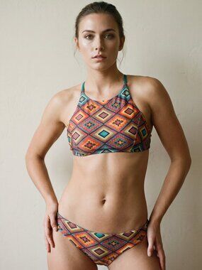Vibrant Tribal Print Bikini Set